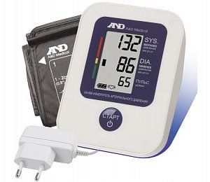 A&amp;D Тонометр автоматический UA-888 эконом с адаптером и манжетой