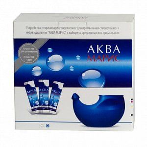 Аква Марис устройство 330 мл+средство с морской солью саше 30 шт.