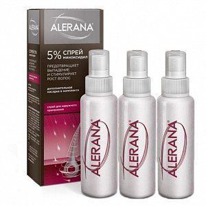 Алерана спрей для наружного применения 5% 60 мл 3 шт.