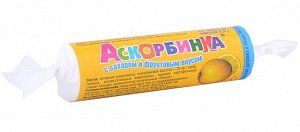 Аскорбинка с сахаром таблетки 2,9 г 10 шт. крутка Апельсин ЭкоФарм