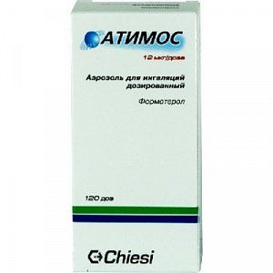 Атимос аэрозоль для ингаляций дозированный 12 мкг/доза 120 доз