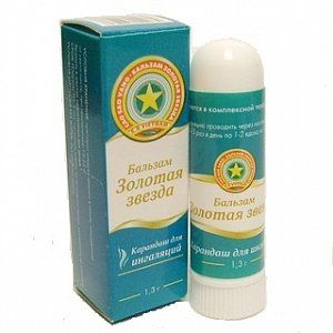 Бальзам "Золотая звезда" карандаш для ингаляций 1,3г