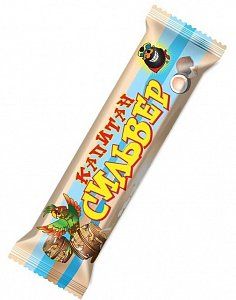 Батончик Капитан Сильвер темный шоколад