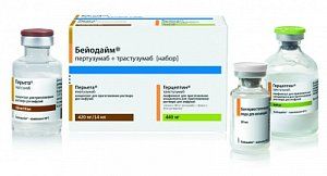 Бейодайм Набор пертузумаб 420 мг/14мл + трастузумаб 440 мг