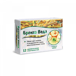 Бронхо Веда леденцы со вкусом имбиря 12 шт. (БАД)