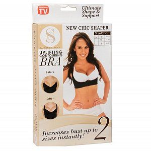 Chic Shaper Корсет корректирующий р.М  2 шт. Черный-Бежевый