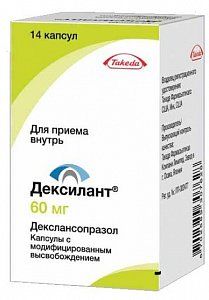 Дексилант капсулы с модифицированным высвобождением 60 мг 14 шт.
