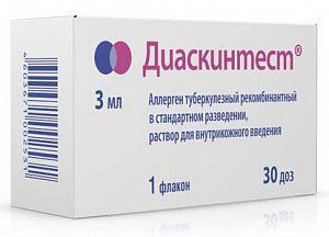 Диаскинтест раствор для внутрикожного введения 0,1 мл/доза 30 доз 3 мл флакон