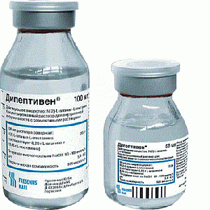 Дипептивен концентрат для приготовления раствора для инфузий 20% флакон 100 мл 10 шт.