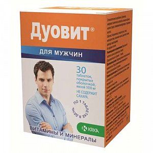 Дуовит для мужчин таблетки покрытые оболочкой 30 шт.
