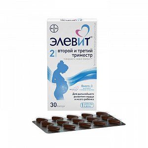 Элевит Второй и третий триместр капсулы 30 шт.