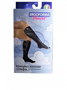 Ergoforma [Эргоформа] Гольфы компрессионные 341 1 кл. комп. (18-21 м рт.ст.) р.3 Черные