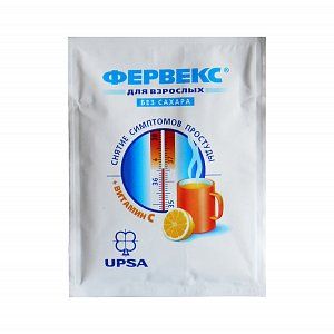 Фервекс порошок для приготовления раствора для приема внутрь пакетик 1 шт. лимон без сахара (Р)