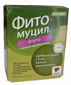 Фитомуцил Форте порошок для приема внутрь пакетики по 5 г 10 шт.