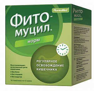 Фитомуцил Норм порошок для приема внутрь пакетики 5 г 10 шт.