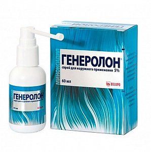 Генеролон спрей для наружного применения 5% 60 мл флакон 3 шт.