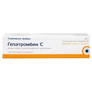 Гепатромбин С гель для наружного применения 40 г
