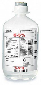 Глюкоза раствор для инфузий 5% флакон пэ 250 мл