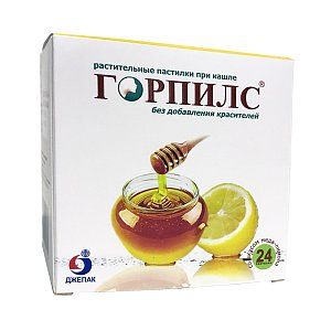 Горпилс пастилки медово-лимонные 24 шт.