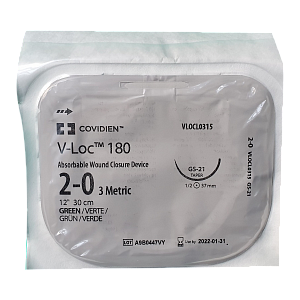 Игла колющая массивная 37 мм 1/2 окр. Зеленый