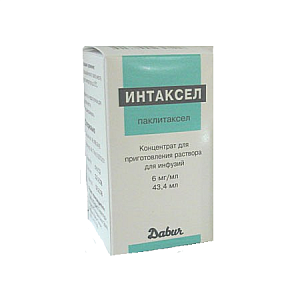 Интаксел концентрат для приготовления раствора для инфузий 6 мг/мл 43,4 мл флакон 1 шт.