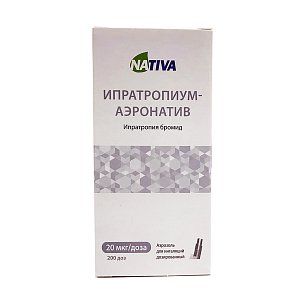 Ипратропиум-аэронатив аэрозоль для ингаляций 20 мкг/доза 200 доз Натива