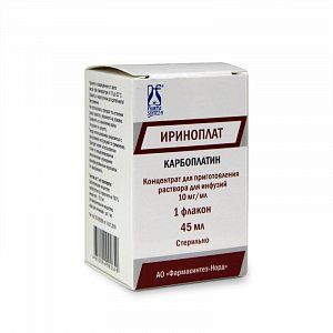 Ириноплат концентрат для приготовления раствора для инфузий 10 мг/мл флакон 45 мл