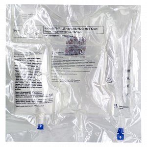 Кабивен центральный эмульсия для инфузий 1026 мл (900 ккал) контейнеры пластиковые 4 шт.