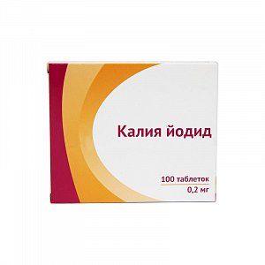 Калия йодид таблетки 200 мкг 100 шт. Озон