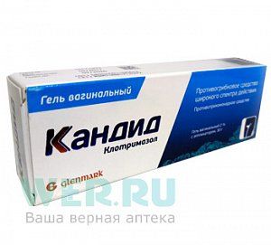 Кандид гель вагинальный 2% туба 30 г в комплекте с аппликатором