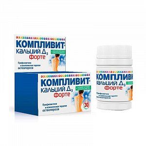 Компливит Кальций Д3 Форте таблетки 30 шт. Мята