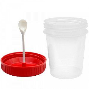 Контейнер для биоматериала 60 мл с лопаткой