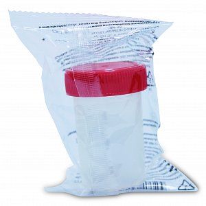 Контейнер для биоматериалов стерильный 60 мл с крышкой