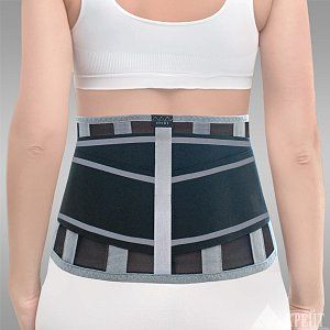 Крейт Корсет Б-2502/6 МР ортопедический пояснично-крестцовый черно-серый р.3