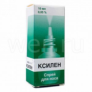 Ксилен спрей назальный 0,05% 10 мл