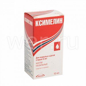 Ксимелин капли назальные 0,1% флакон-капельница 10 мл