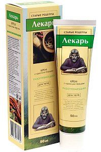 Лекарь крем для тела с красным перцем разогревающим 50 мл