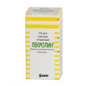 Лекролин капли глазные  20 мг/мл флакон-капельница 10 мл