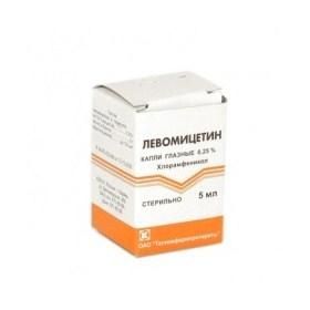 Левомицетин капли глазные 0,25% флакон-капельница 5 мл Татхимфармпрепараты