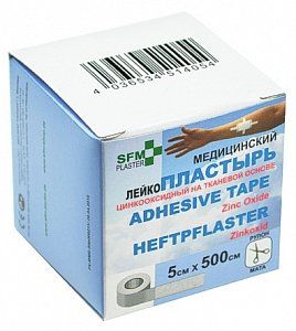 Лейкопластырь 5 см х 500 см тканевой SFM