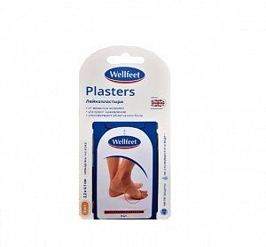 Лейкопластырь мозольный гидроколлоидный 2,2 смх4,1 см 8 шт. в пластиковом футляре Веллфит