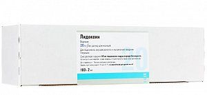 Лидокаин раствор для инъекций 20 мг/мл ампулы 2 мл 100 шт. Эгис