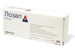 Лозап таблетки покрытые пленочной оболочкой 100 мг 30 шт.