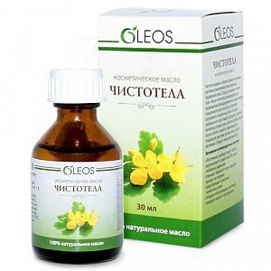 Масло косметическое чистотела флакон 30 мл Олеос