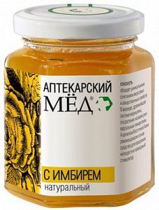 Мед аптекарский с имбирем 250 г