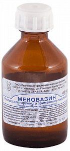 Меновазин раствор спиртовой для наружного применения флакон 40 мл Ивановская фармацевтическая фабрика