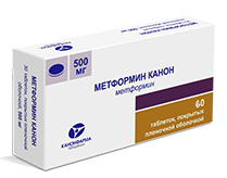 Метформин таблетки покрытые пленочной оболочкой 500 мг 60 шт.
