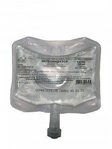 Метронидазол раствор для инфузий 5 мг/мл 100 мл полимерный контейнер