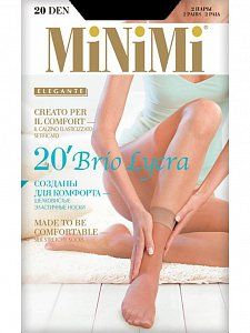MiNiMi Носки женские Brio 20 Den 2 пары Nero