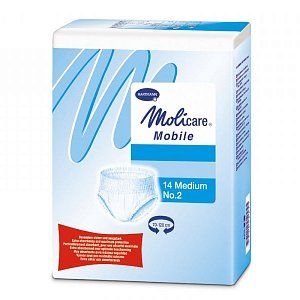 MoliCare Mobile Подгузники-трусики для взрослых L 2 шт. (100-150см)